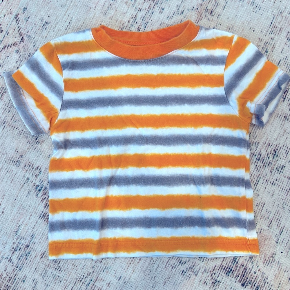 Circo Orange and Gray Short Sleeve Tee 12 month